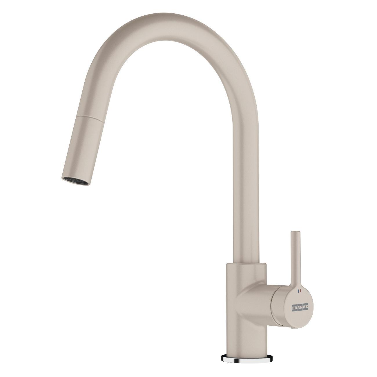 Изображение товара Смеситель Franke LINA с выдвижным шлангом, Сахара