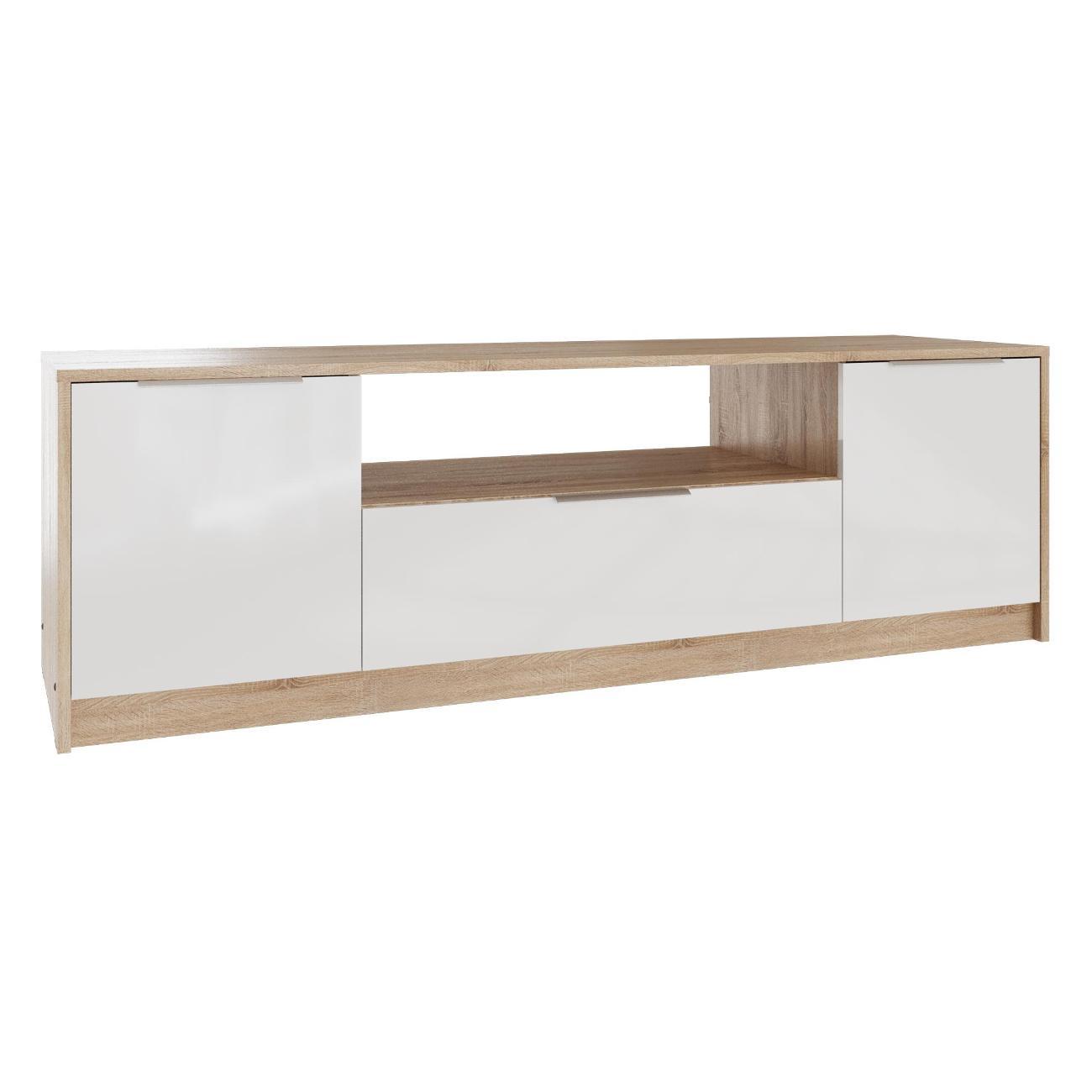 Изображение товара Тумба под телевизор Мебель-Комплекс Тумба под ТВ 2 Нордик Дуб сонома/ Белая Аляска