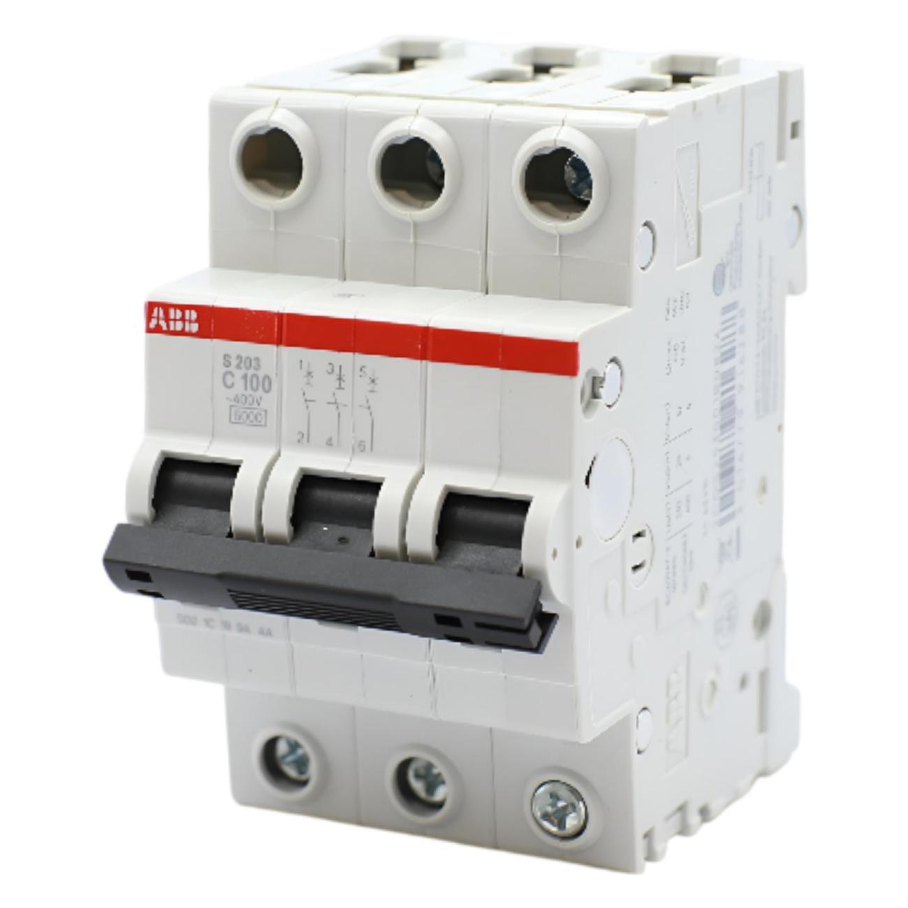 Изображение товара Автоматический выключатель ABB S203-C100 Изображение товара Автоматический выключатель ABB S203-C100