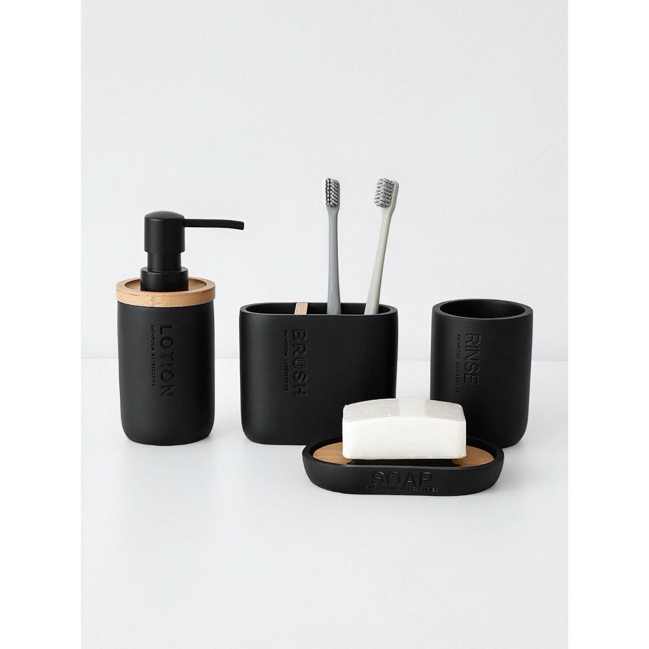 Изображение товара Набор для ванной комнаты Набор аксессуаров для ванной комнаты Изображение товара Набор для ванной комнаты Набор аксессуаров для ванной комнаты