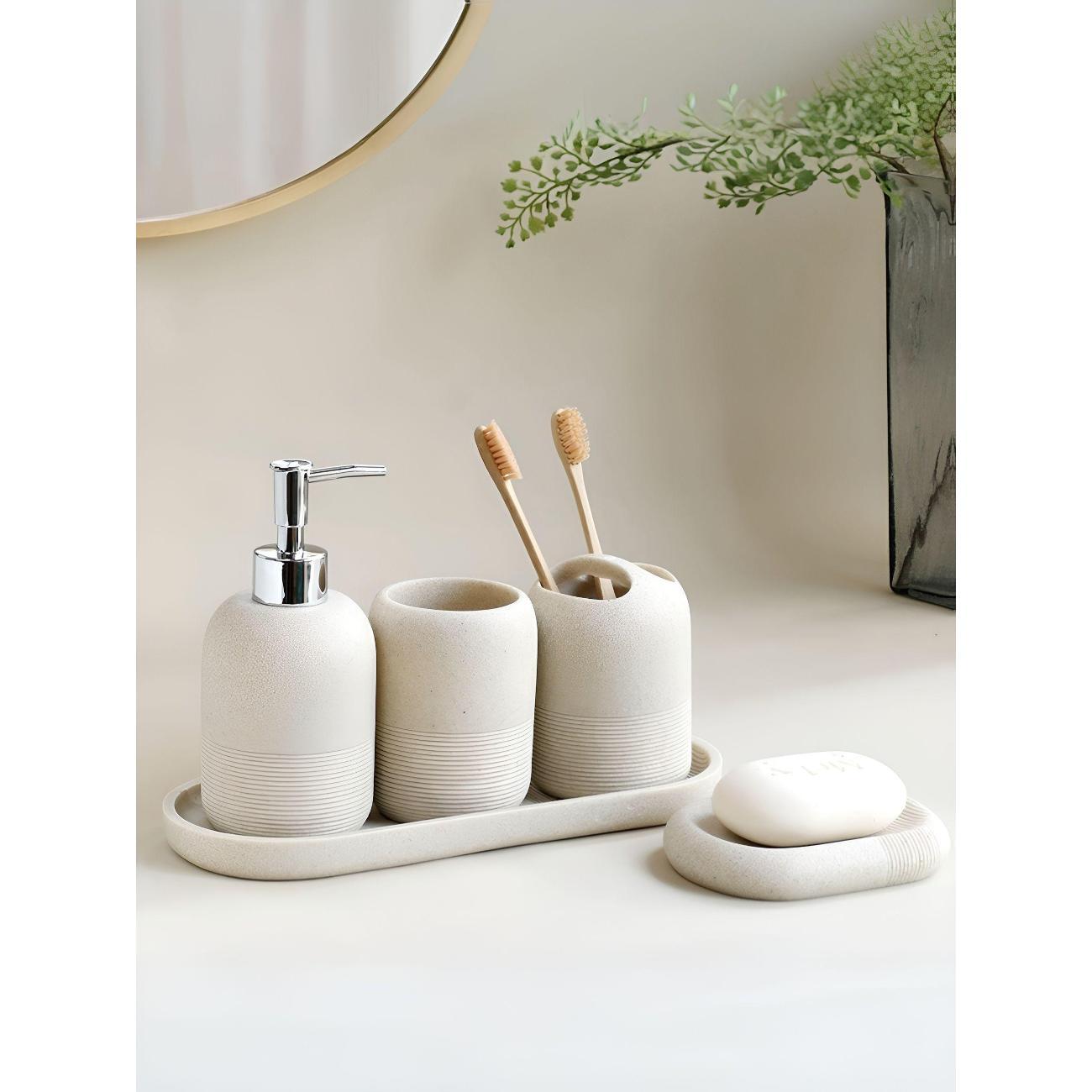 Изображение товара Набор для ванной комнаты Нет бренда Набор аксессуаров для ванной комнаты Изображение товара Набор для ванной комнаты Нет бренда Набор аксессуаров для ванной комнаты