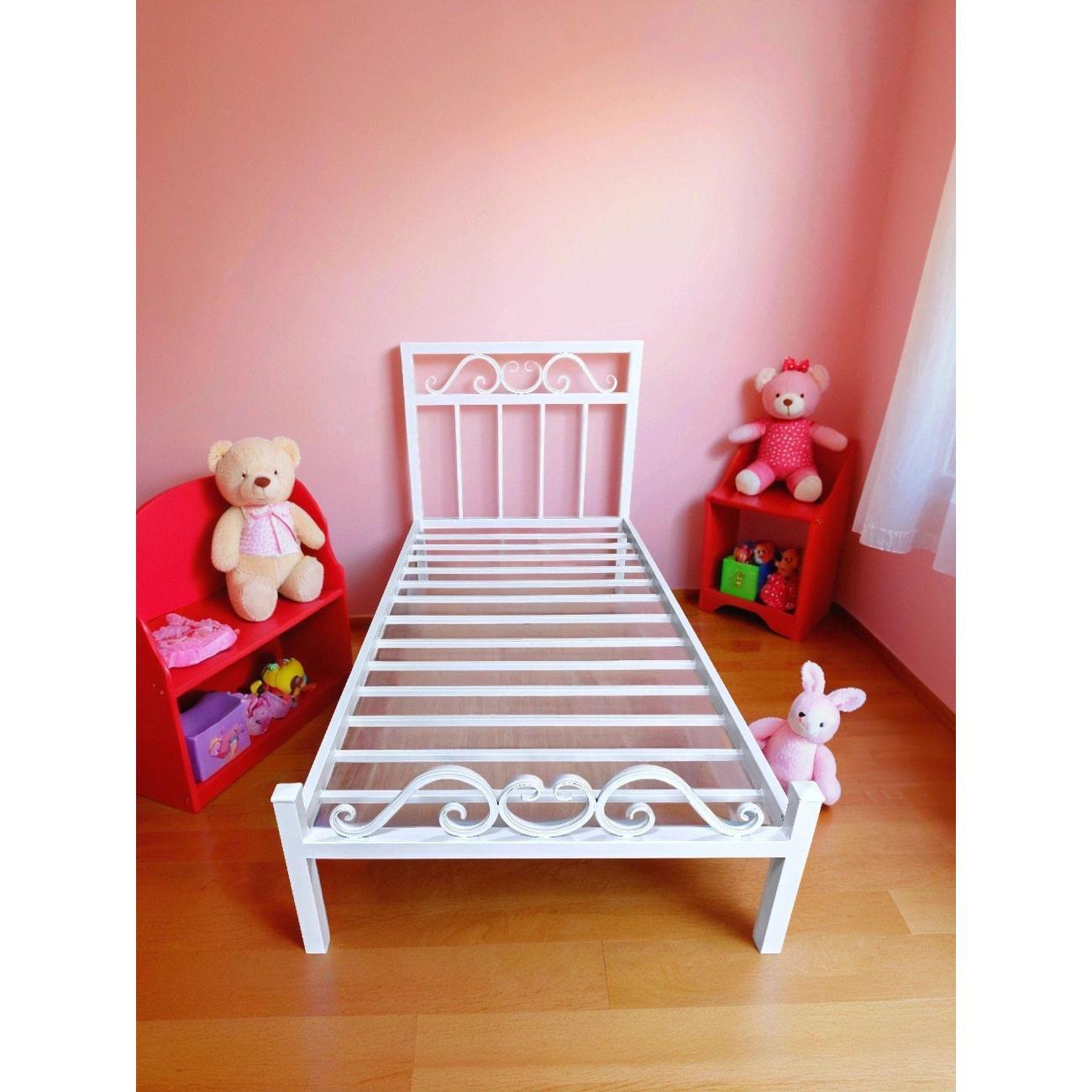 Изображение товара Кровать металлическая LOFT Mebel Мира-2 черная для стильного интерьера Изображение товара Кровать металлическая LOFT Mebel Мира-2 черная для стильного интерьера
