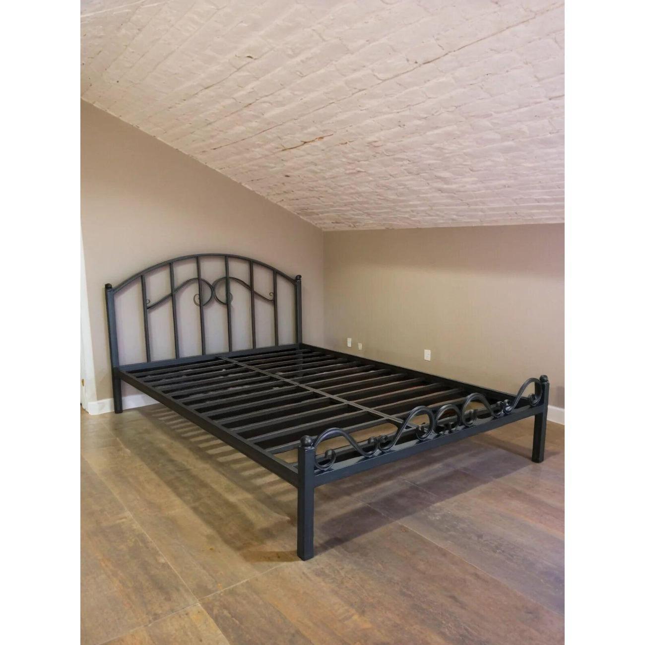 Изображение товара Кровать LOFT Mebel Ариэль-2 чёрная металлическая 120x200 см Изображение товара Кровать LOFT Mebel Ариэль-2 чёрная металлическая 120x200 см