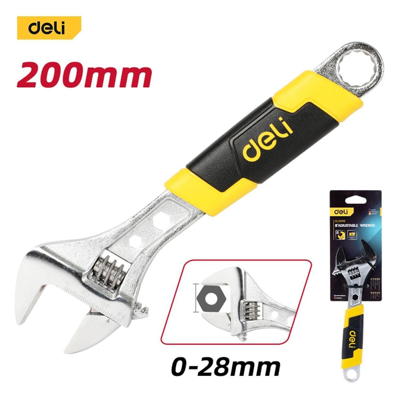 Изображение товара Ключ разводной Deli Tools DL30108 Изображение товара Ключ разводной Deli Tools DL30108