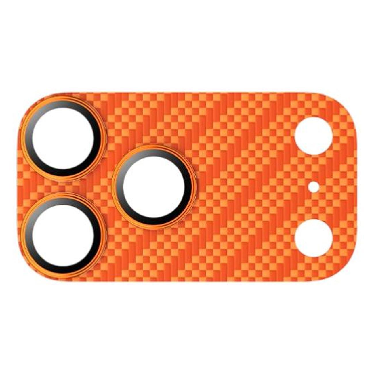 Изображение товара Защитное стекло для смартфона, телефона KEEPHONE линзы на камеру iPhone 17 Pro Закаленное стекло HD clarity 9H Карбон арамидное волокно 1500D с AR-покрытием ROBIN Оранжевый