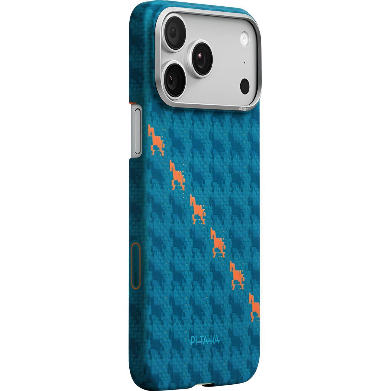 Изображение товара Чехол для смартфона, телефона Pitaka Ultra-Slim Case (PitaTap) Happiness Rides Edge для iPhone 17 Pro, Indigo (HR1702P)