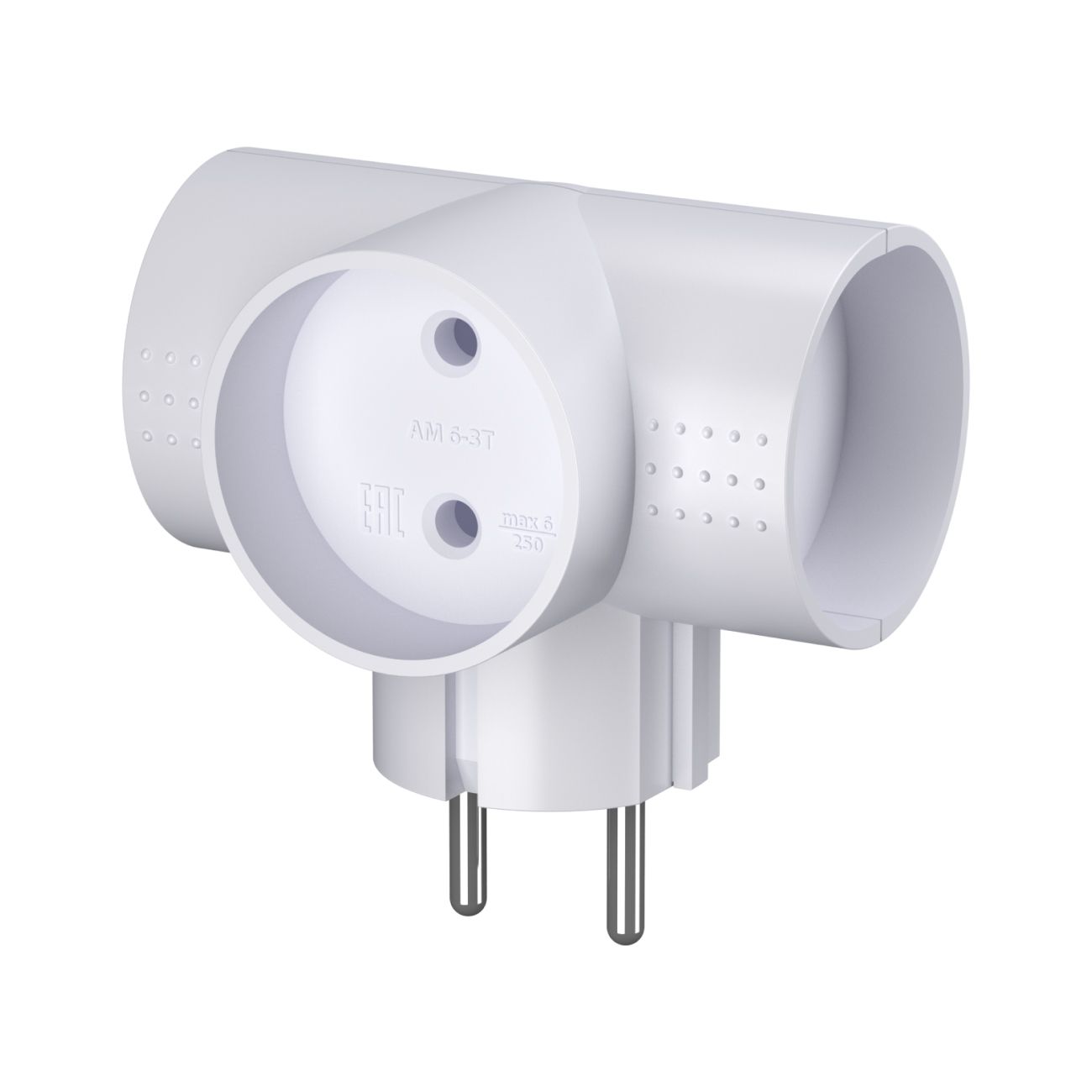 Изображение товара Тройник Фотон 22845 АМ 6-3Т (Т-образный, 3 розетки)