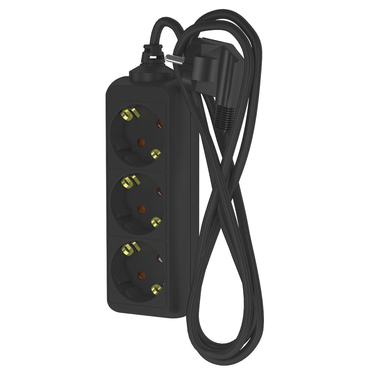 Изображение товара Удлинитель Фотон 22722 16-23Е (2м, 3 розетки, заземление, черный)