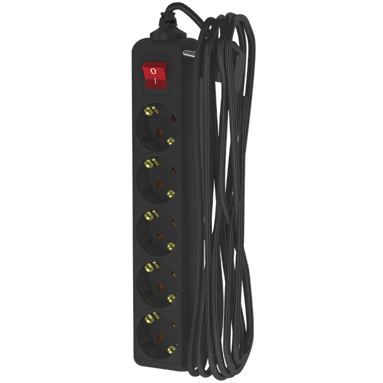 Изображение товара Удлинитель Фотон 22731 16-55ЕS (5м, 5 розеток, заземление, черный)