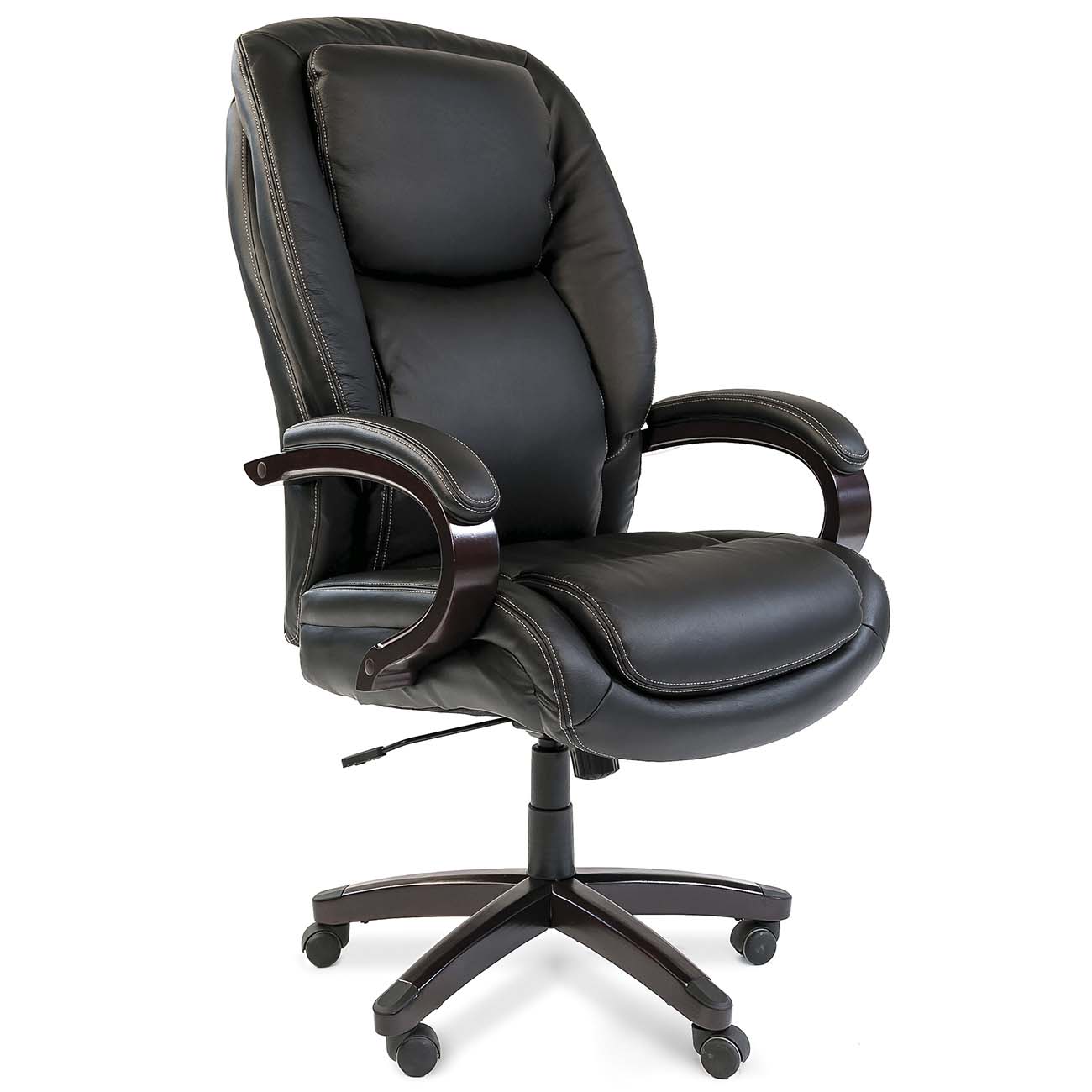 Изображение товара Кресло руководителя Chairman 408 кожа черный