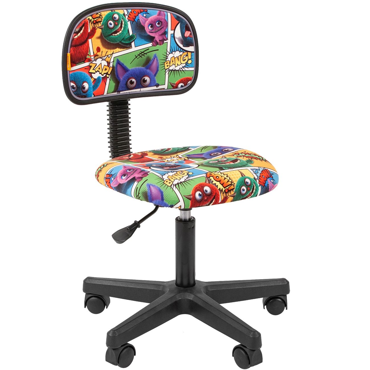 Изображение товара Кресло Chairman Kids 101 ткань Монстры, черный пл. (00-07036629)