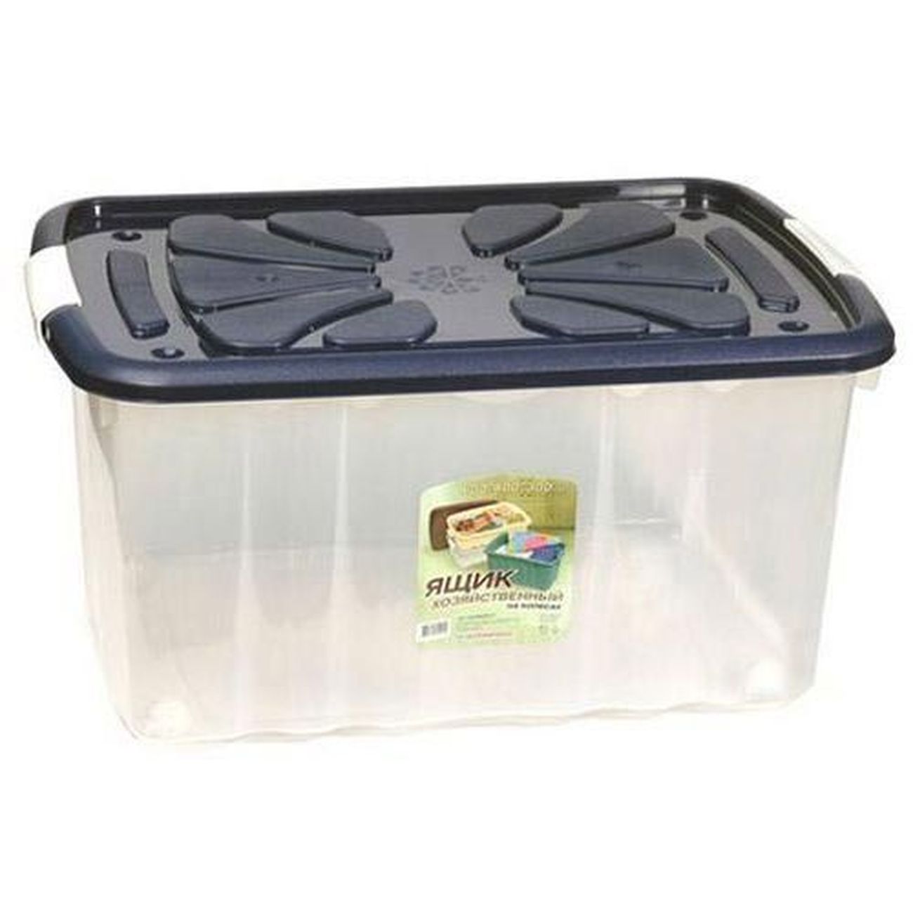 Изображение товара Ящик для хранения Полимербыт 4330101 600х400х300мм на колесах