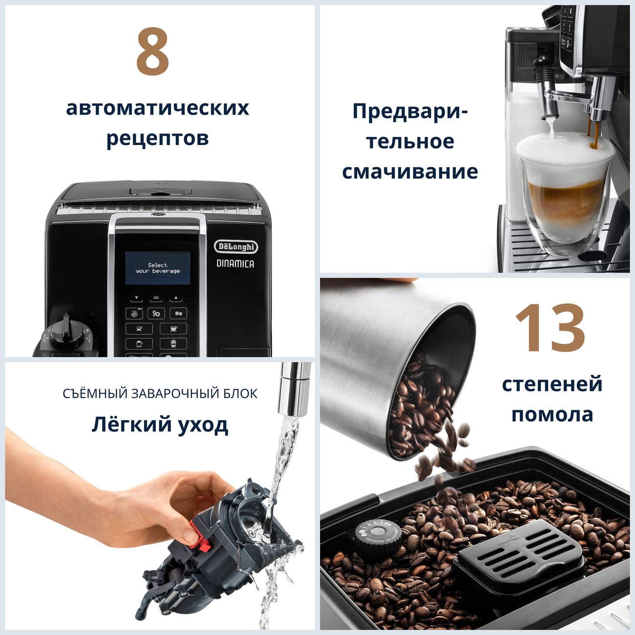 Купить Кофемашина автоматическая DeLonghi ECAM350.55.B в каталоге интернет  магазина М.Видео по выгодной цене с доставкой, отзывы, фотографии - Москва