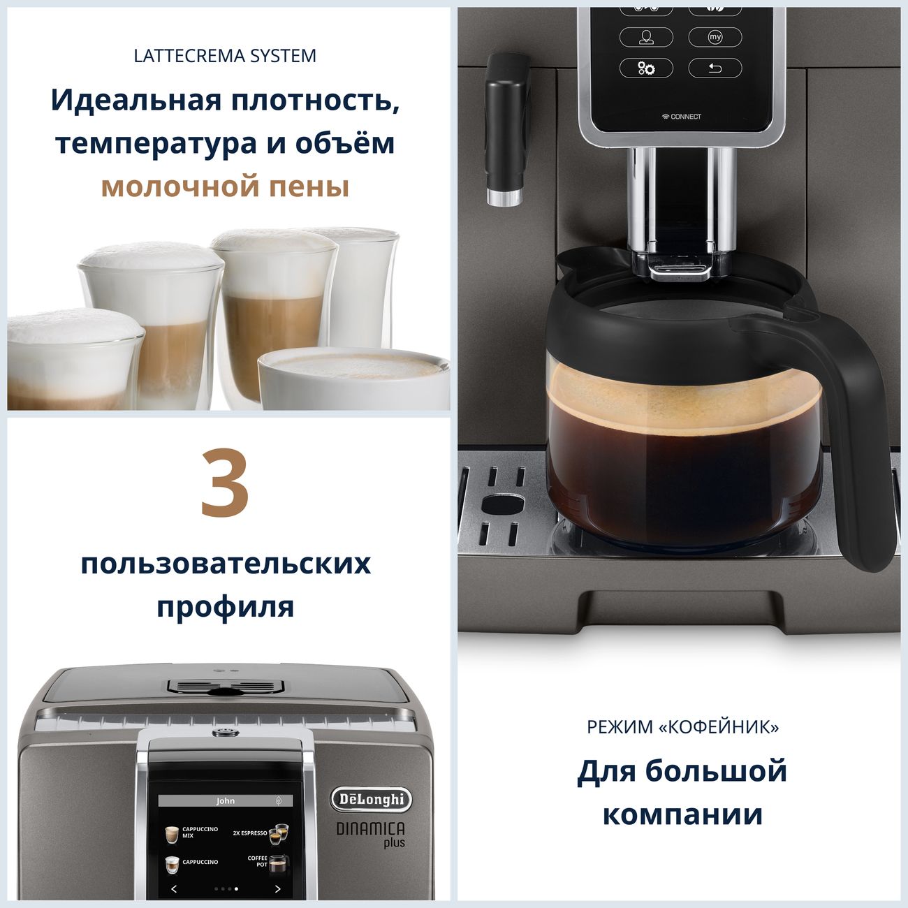 Купить Кофемашина автоматическая DeLonghi ECAM370.95.T в каталоге интернет  магазина М.Видео по выгодной цене с доставкой, отзывы, фотографии - Москва