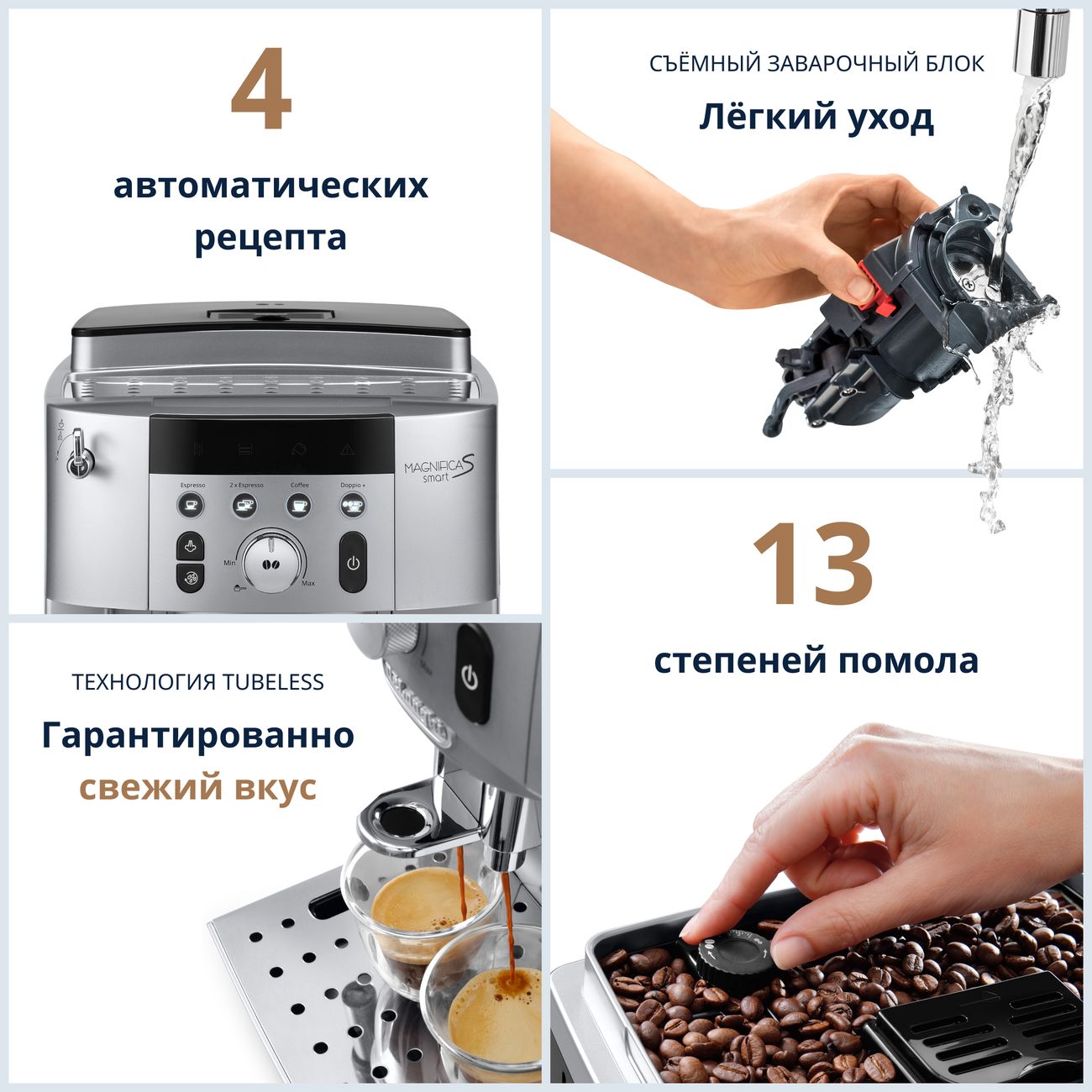 Купить Кофемашина автоматическая DeLonghi ECAM250.31.SB в каталоге интернет  магазина М.Видео по выгодной цене с доставкой, отзывы, фотографии - Москва