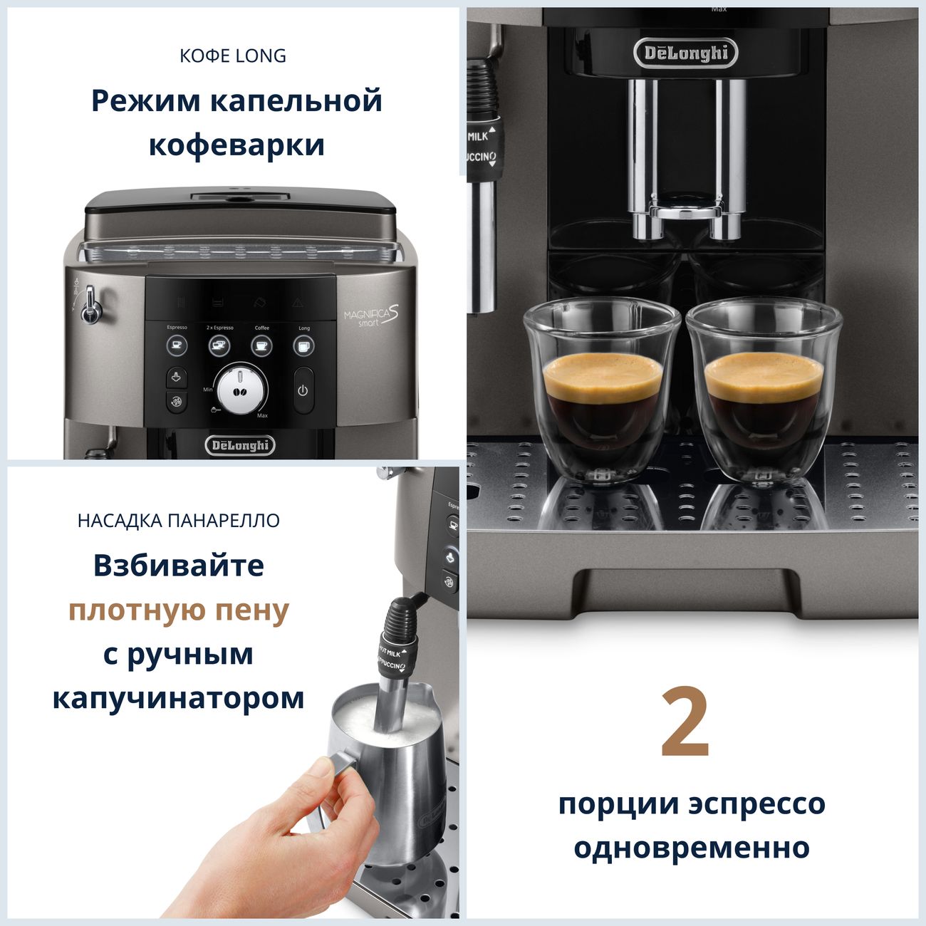 Кофемашина автоматическая DeLonghi ECAM250.33.TB