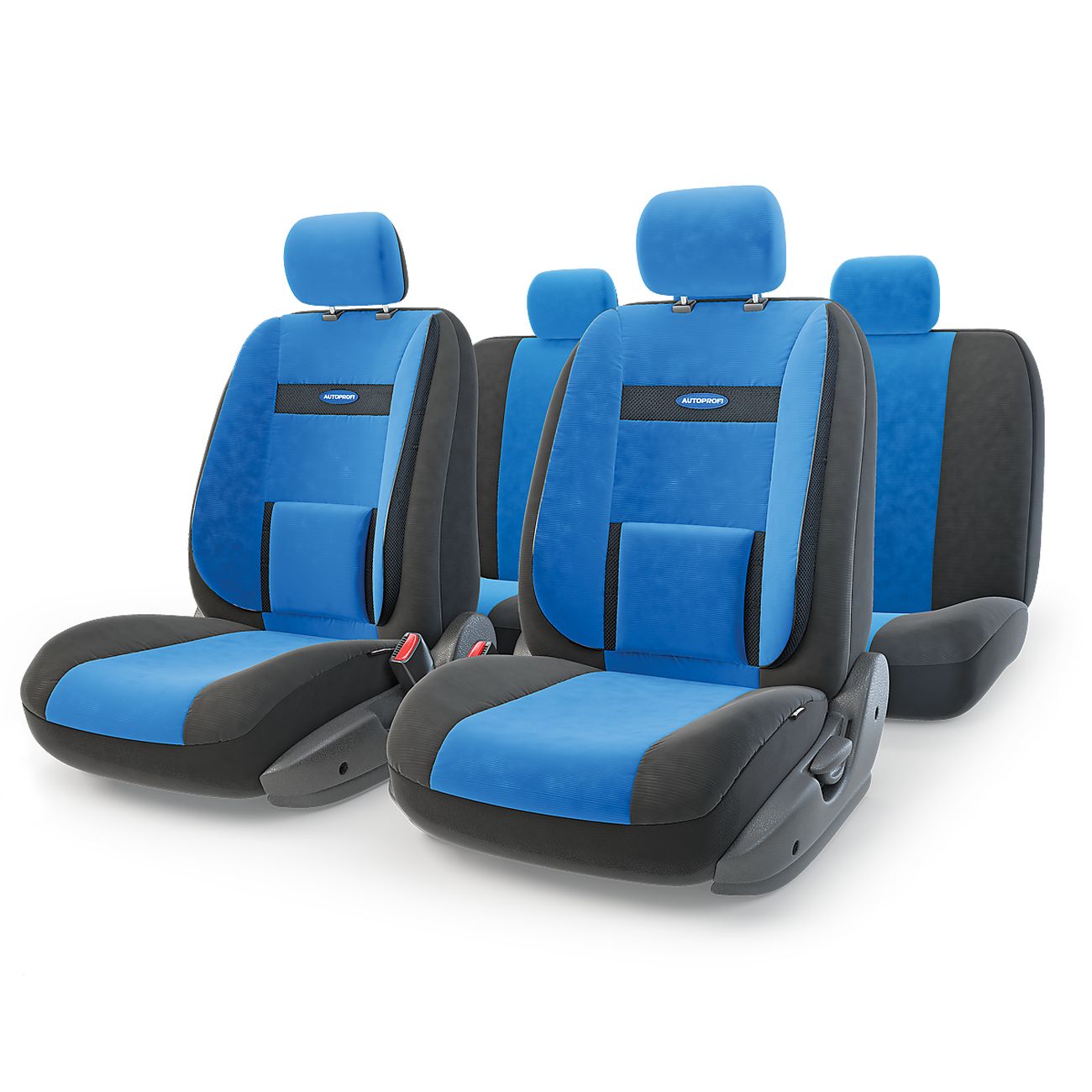 Изображение товара Чехлы на сиденья AutoProfi COM-1105 BK/BL