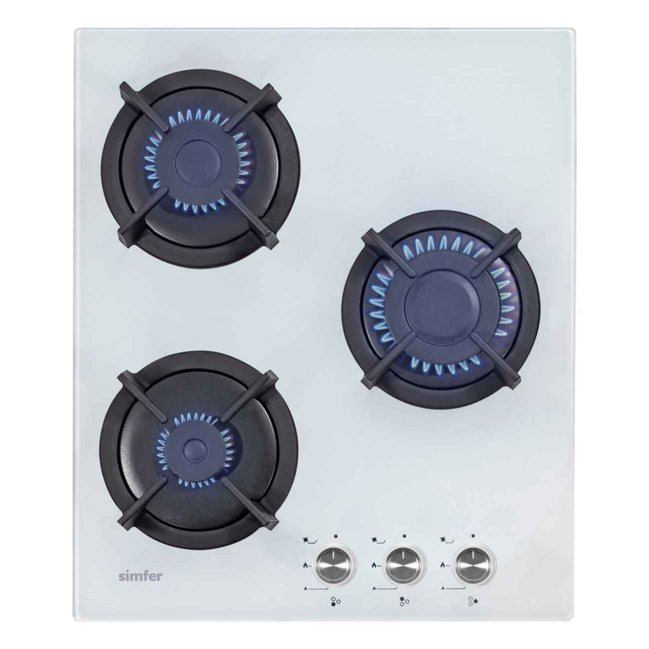 Изображение товара Встраиваемая газовая панель независимая Simfer H45N30W416 белая