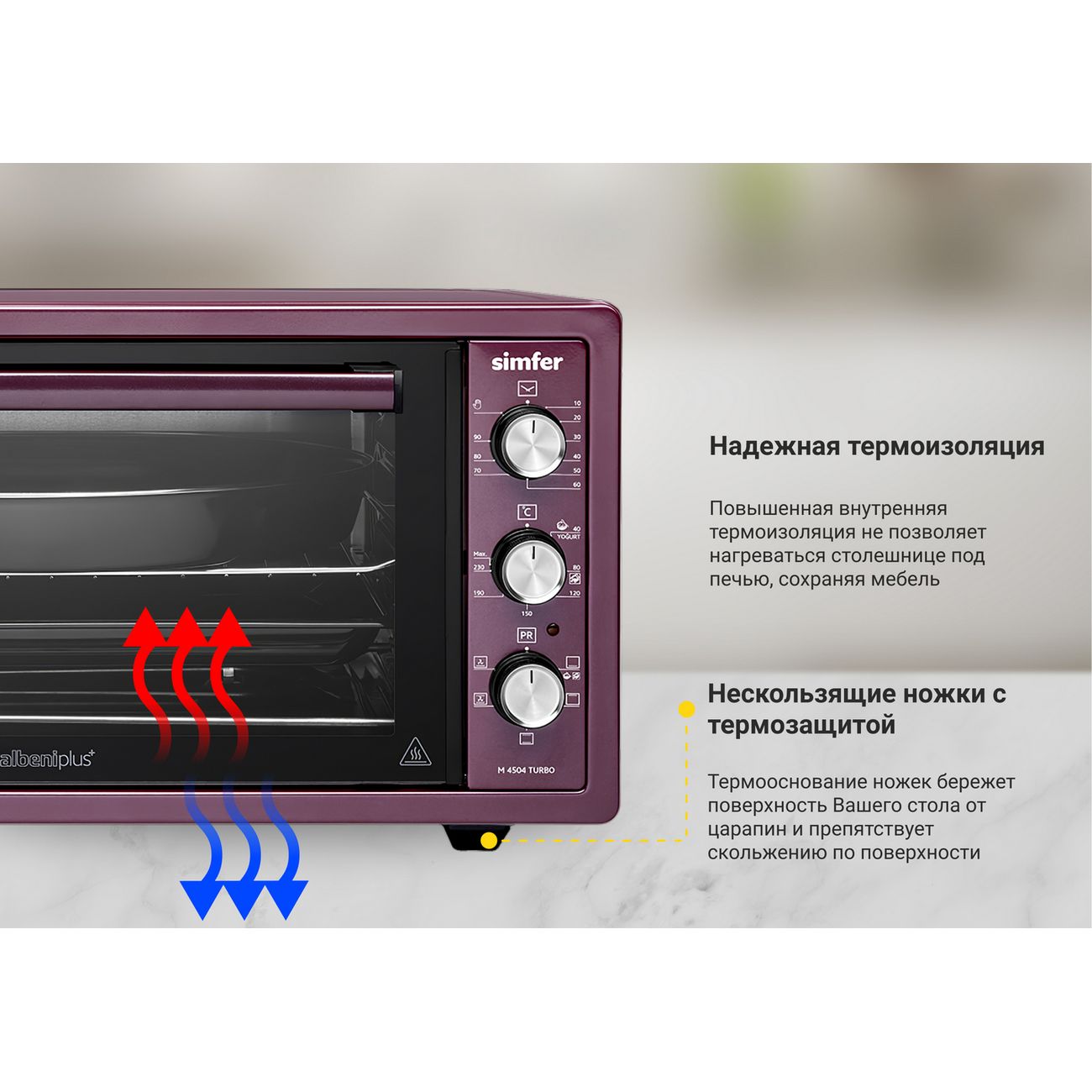 Купить Мини-печь Simfer M4504 в каталоге интернет магазина М.Видео по  выгодной цене с доставкой, отзывы, фотографии - Москва