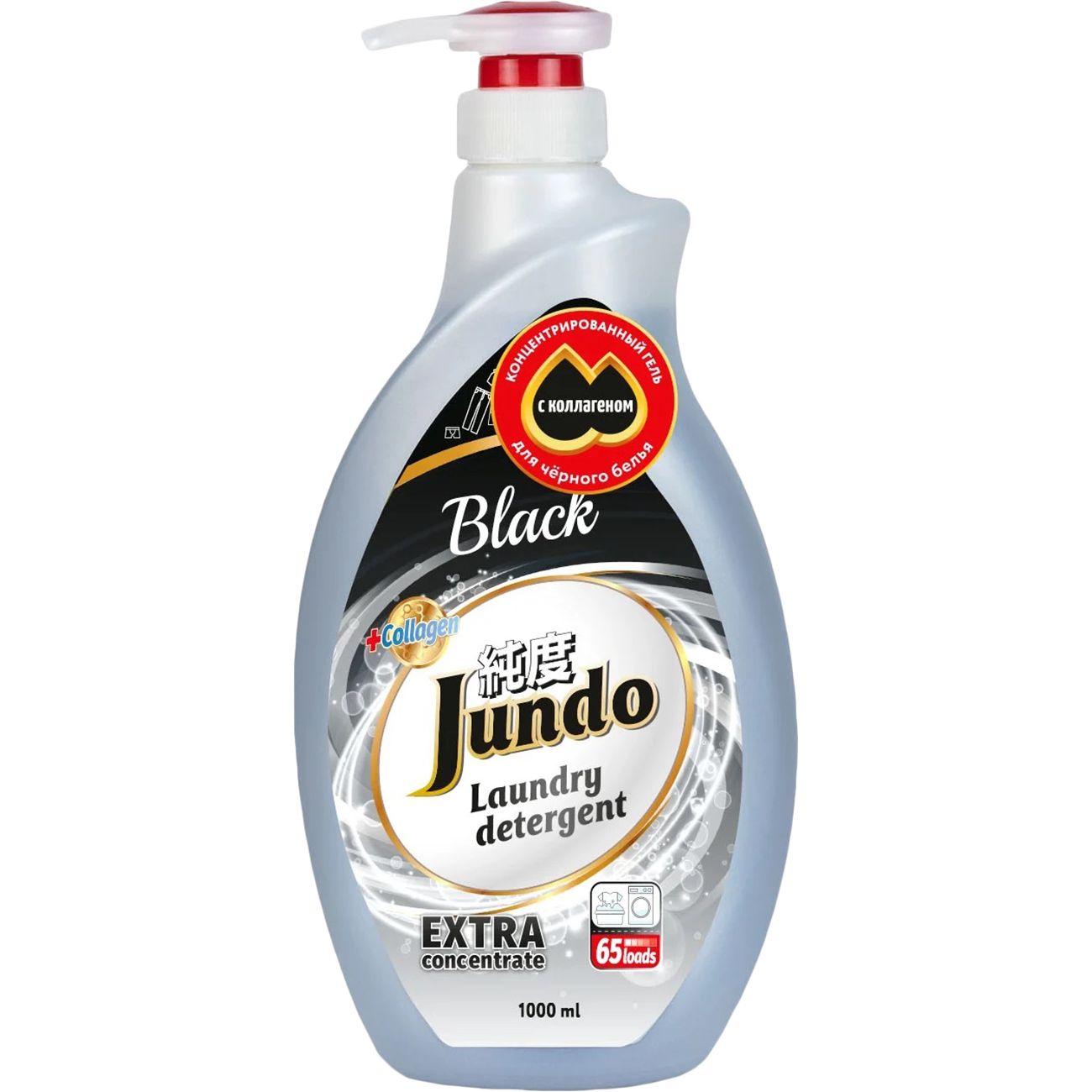 Изображение товара Гель для стирки черного белья Jundo Premium Black с дозатором 1 л