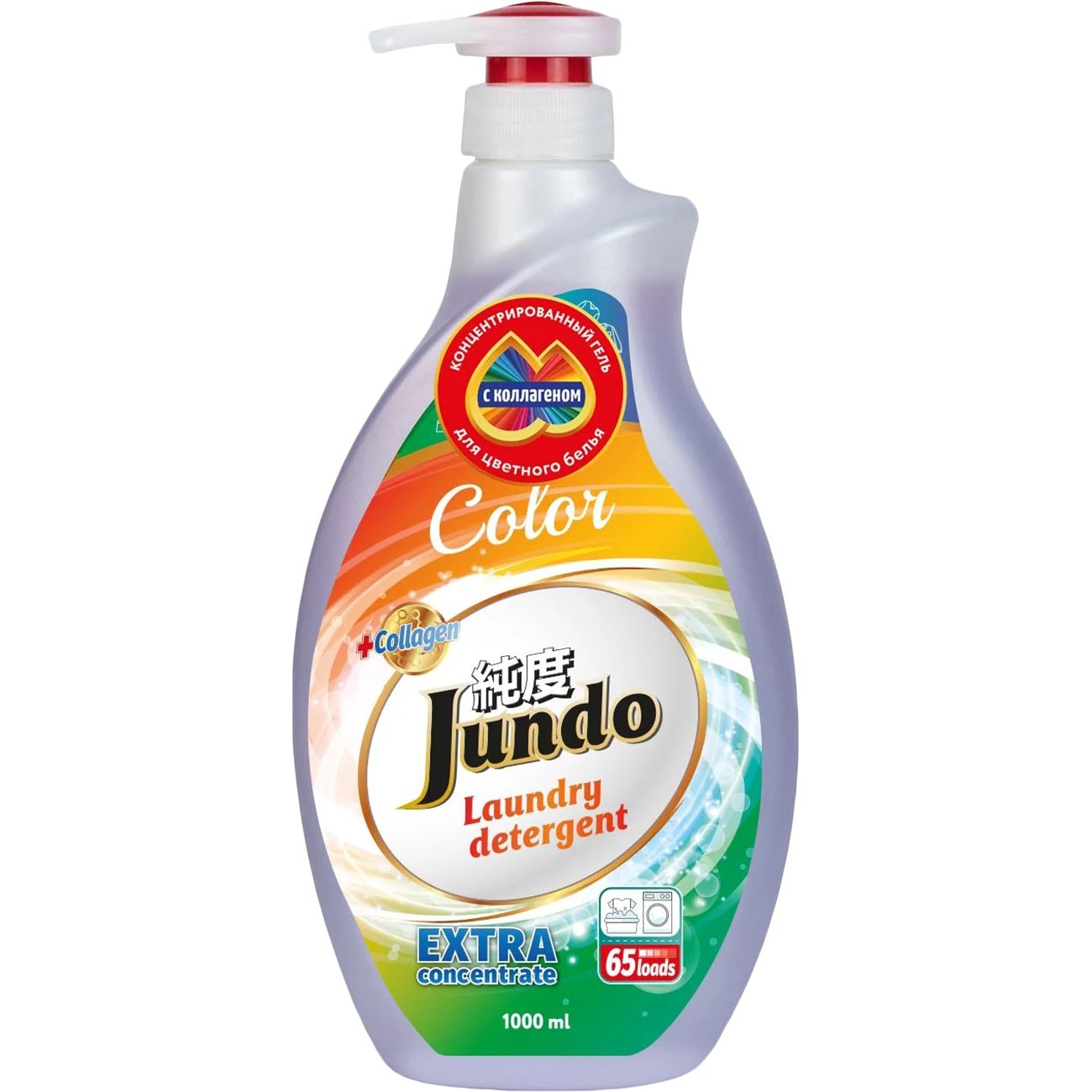Изображение товара Гель для стирки цветного белья Jundo Premium Color с дозатором 1 л