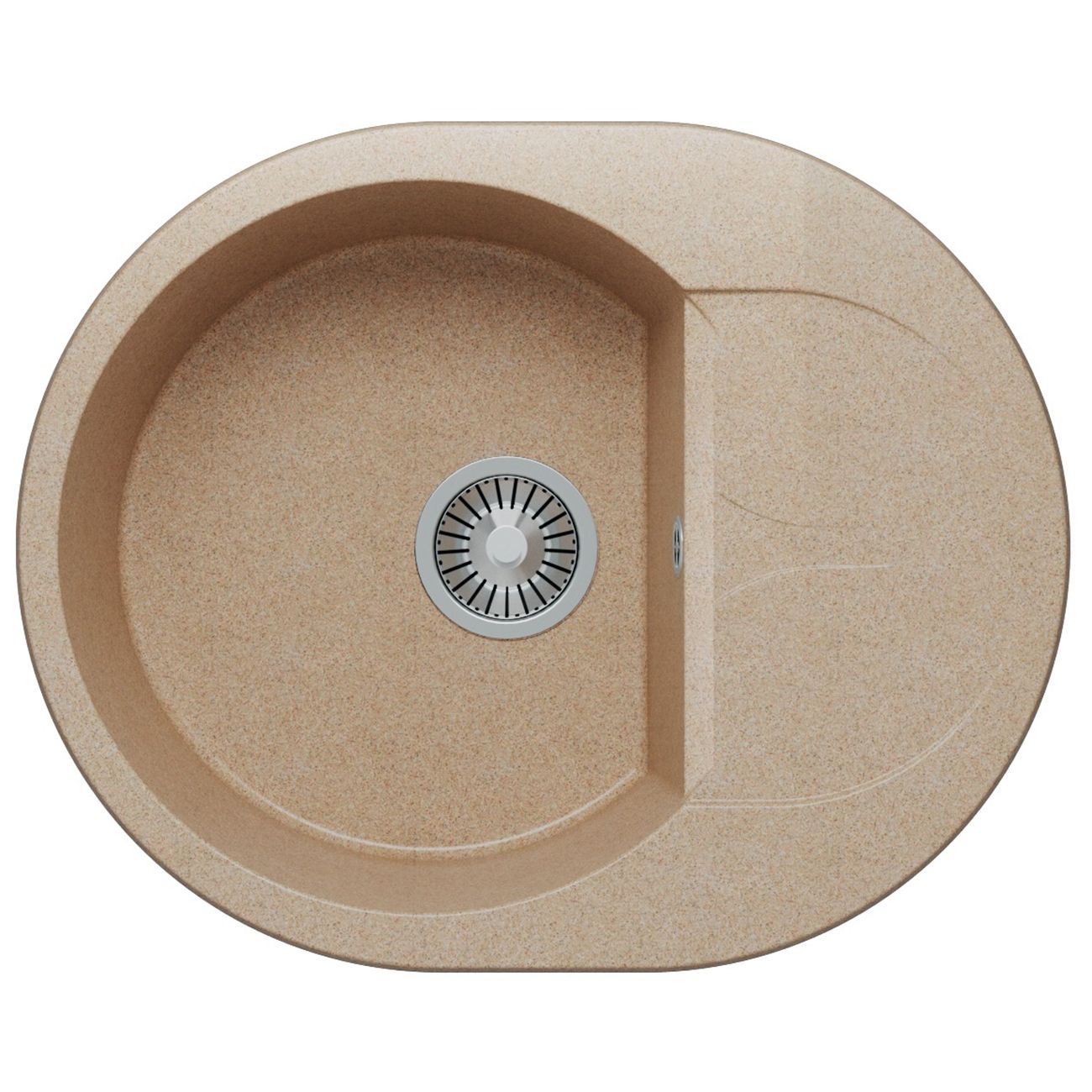Изображение товара Мойка кухонная POLYGRAN ATOL-620 №302 песочный(678989)