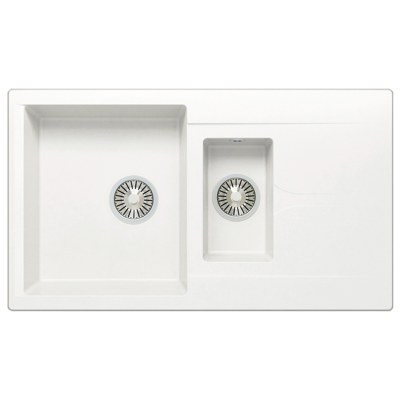 Изображение товара Мойка кухонная POLYGRAN BRIG-870 №36 белый хлопок(627390)