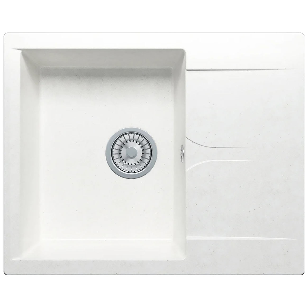 Изображение товара Мойка кухонная POLYGRAN GALS-620 №36 белый хлопок(473332)