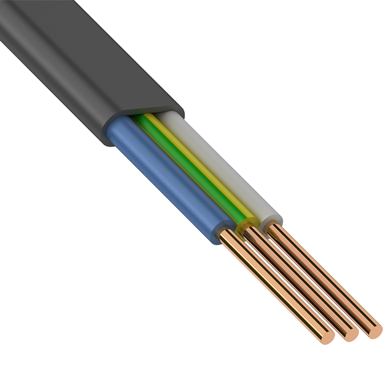Изображение товара Кабель силовой ККЗ медный ВВГ-Пнг 3x2,5 кв мм 100 м