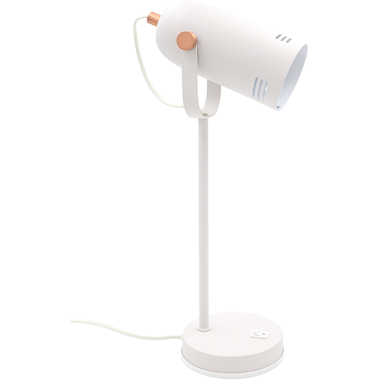 Изображение товара Светильник настольный ARTSTYLE HT-705WRC белый/кр. медь металлический