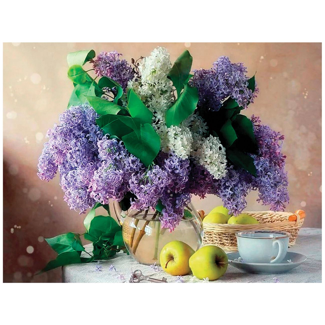 Изображение товара Картина стразами Остров сокровищ Букет сирени, 40х50см (662430)