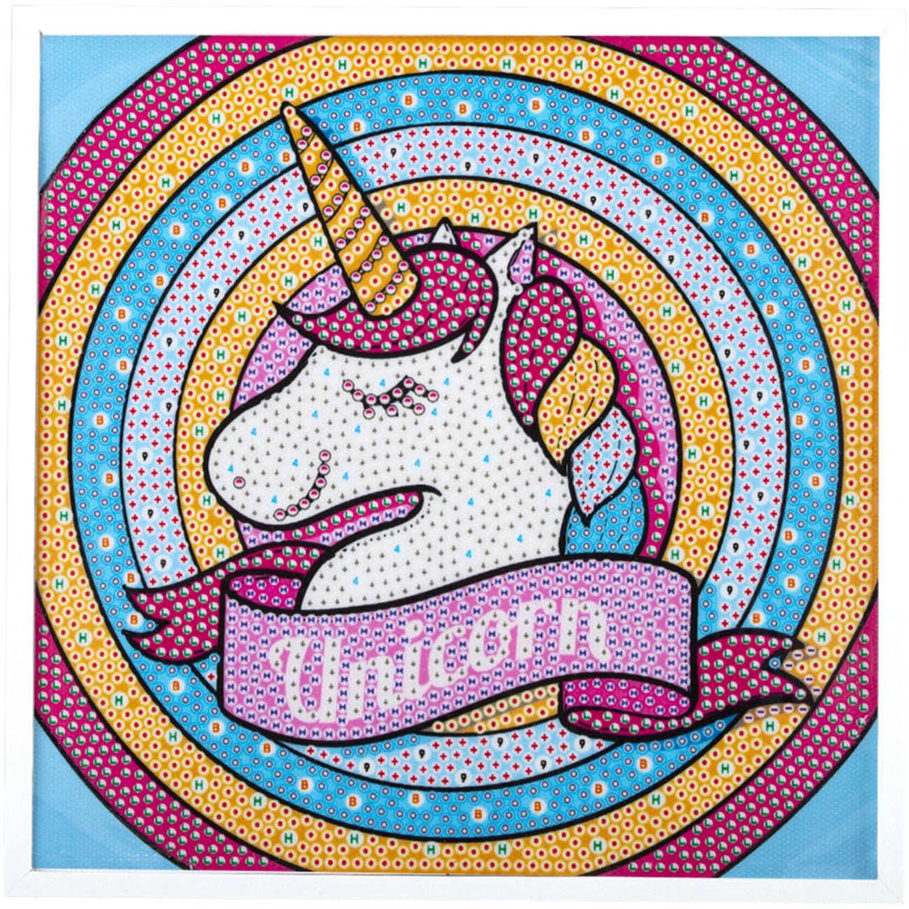 Изображение товара Картина стразами Юнландия Единорог, 20х20см (662436)