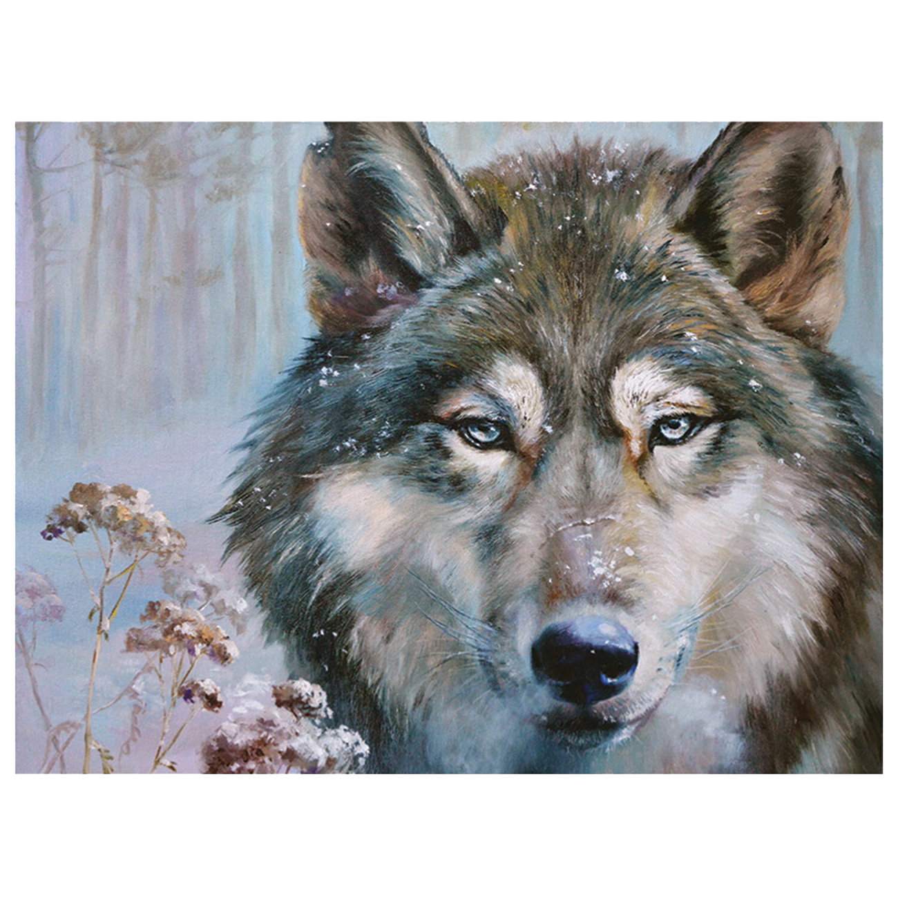 Изображение товара Картина стразами Остров сокровищ Волк, 30х40см (662565)