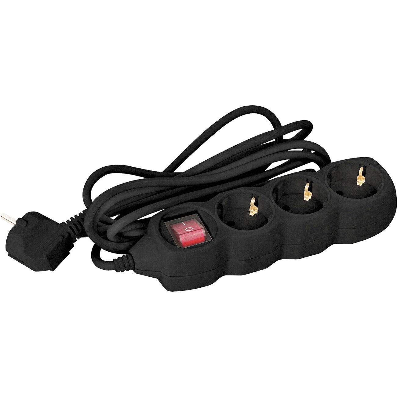 Изображение товара Удлинитель Sonnen U-133GS 3 розетки 3м черный