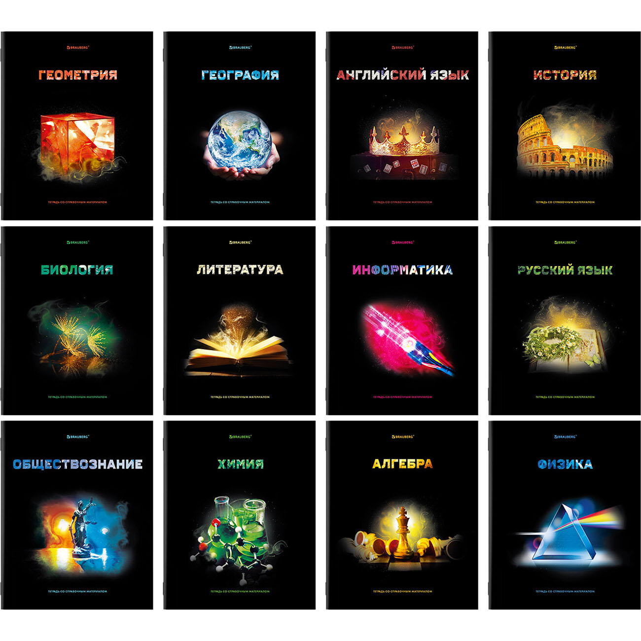 Изображение товара Тетрадь предметная Brauberg КОМПЛЕКТ 12шт SHADE