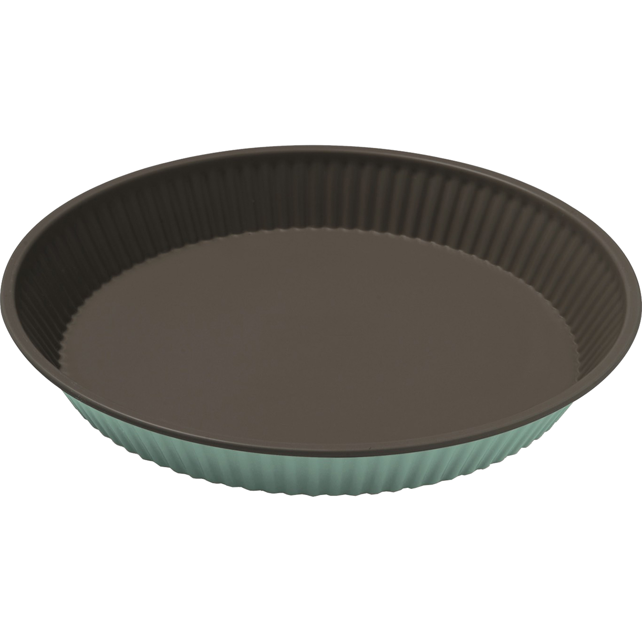 Изображение товара Форма для выпекания (металл) Guardini Bon Ton круглая рифленая зеленая 28 см
