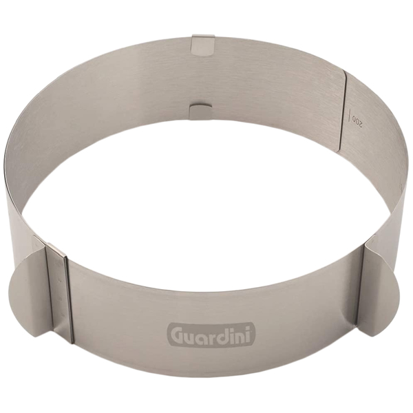 Изображение товара Форма для выпекания (металл) Guardini Cake Design Кольцо раздвижное круглое 16-28 см