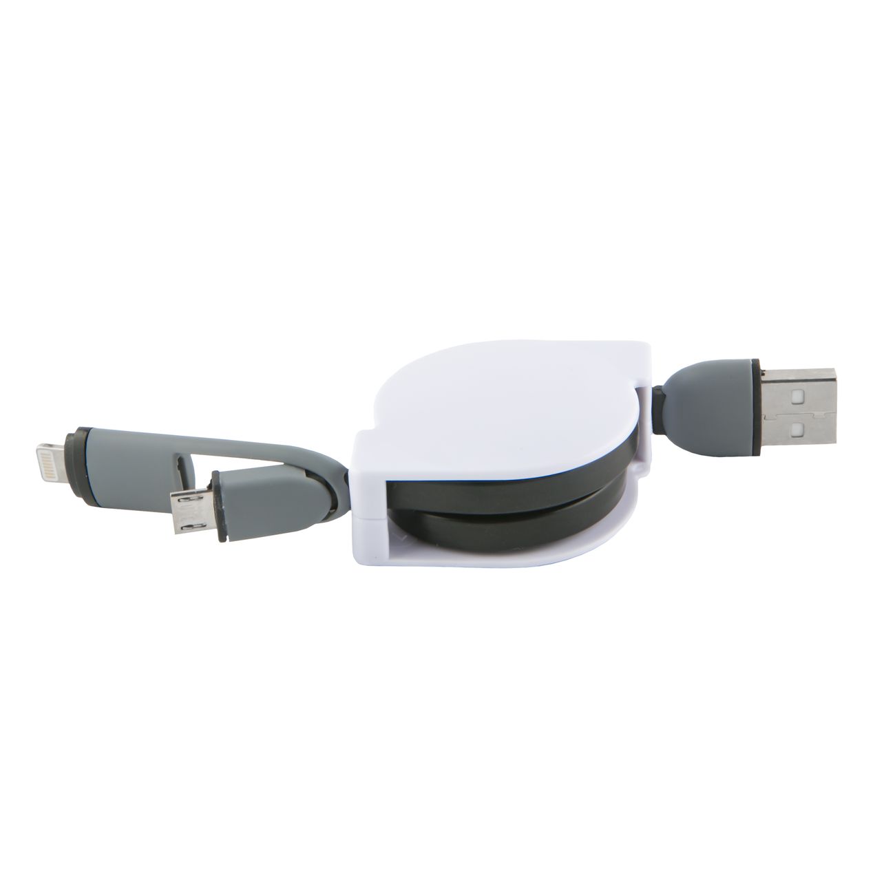 Изображение товара Кабель Red Line рулетка 2 in 1 Micro-USB Lightning