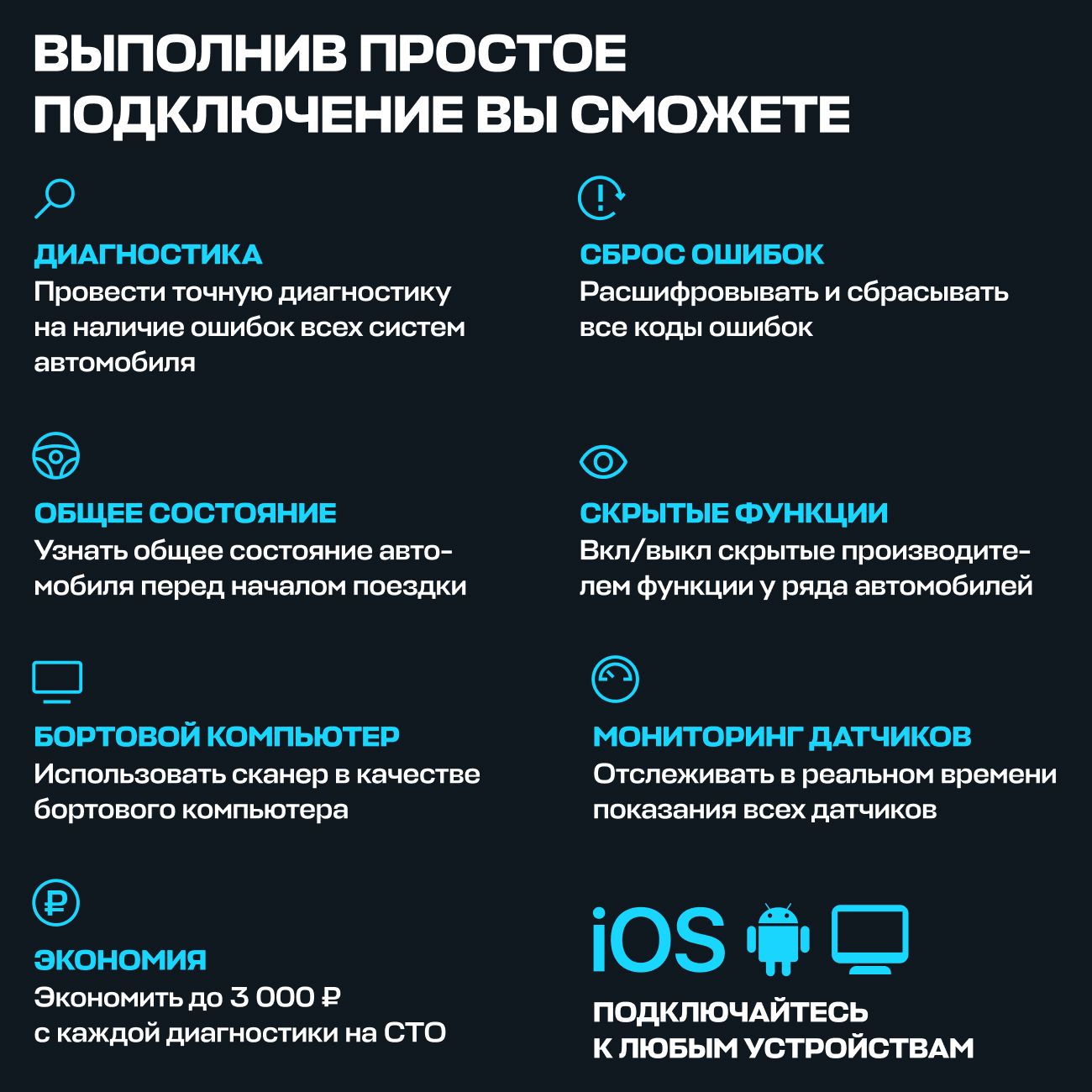 Автосканер Scan Tool Pro Black Edition Bluetooth OBD2 ELM327 v1.5+