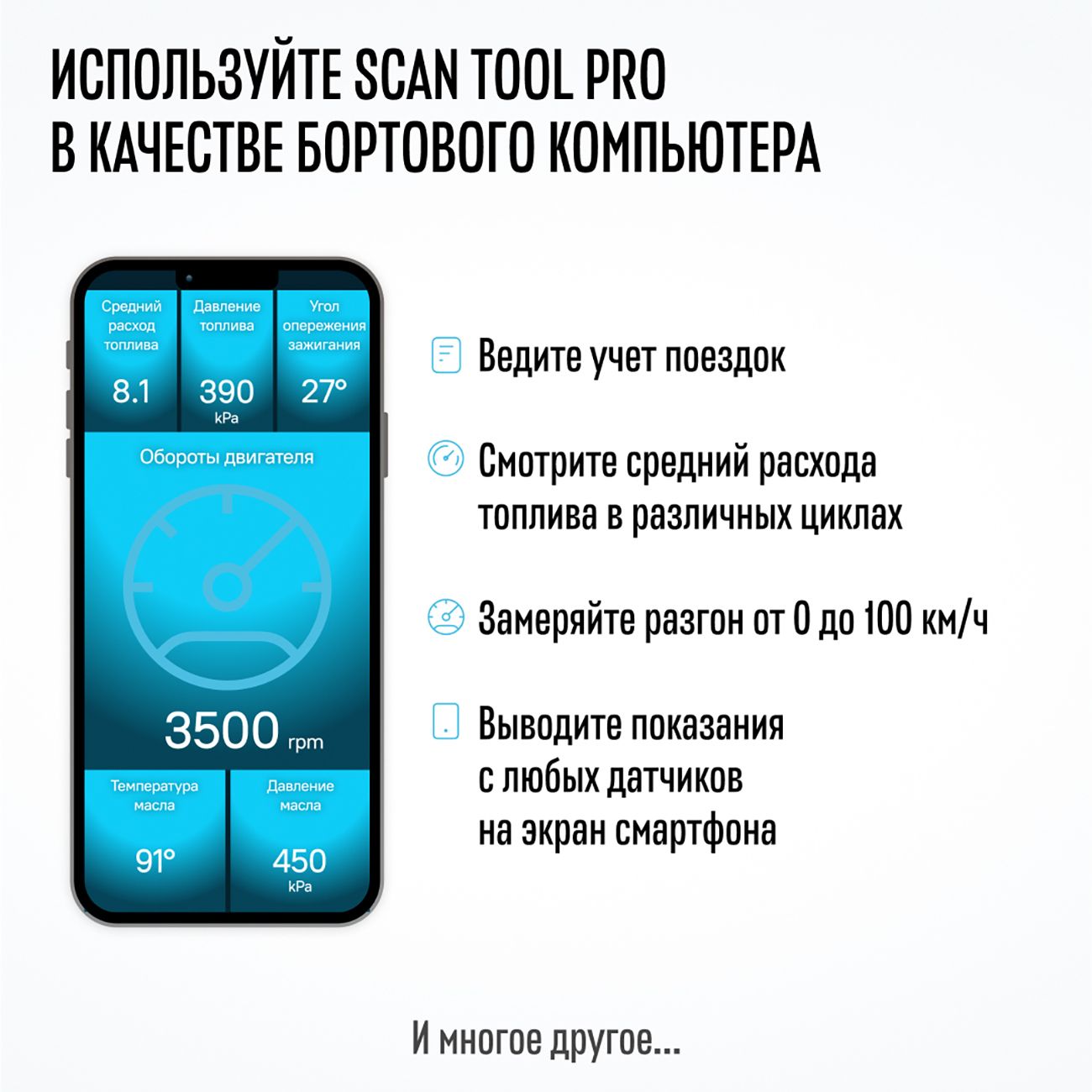 Автосканер Scan Tool Pro Black Edition Wi-Fi OBD2 ELM327 v1.5+