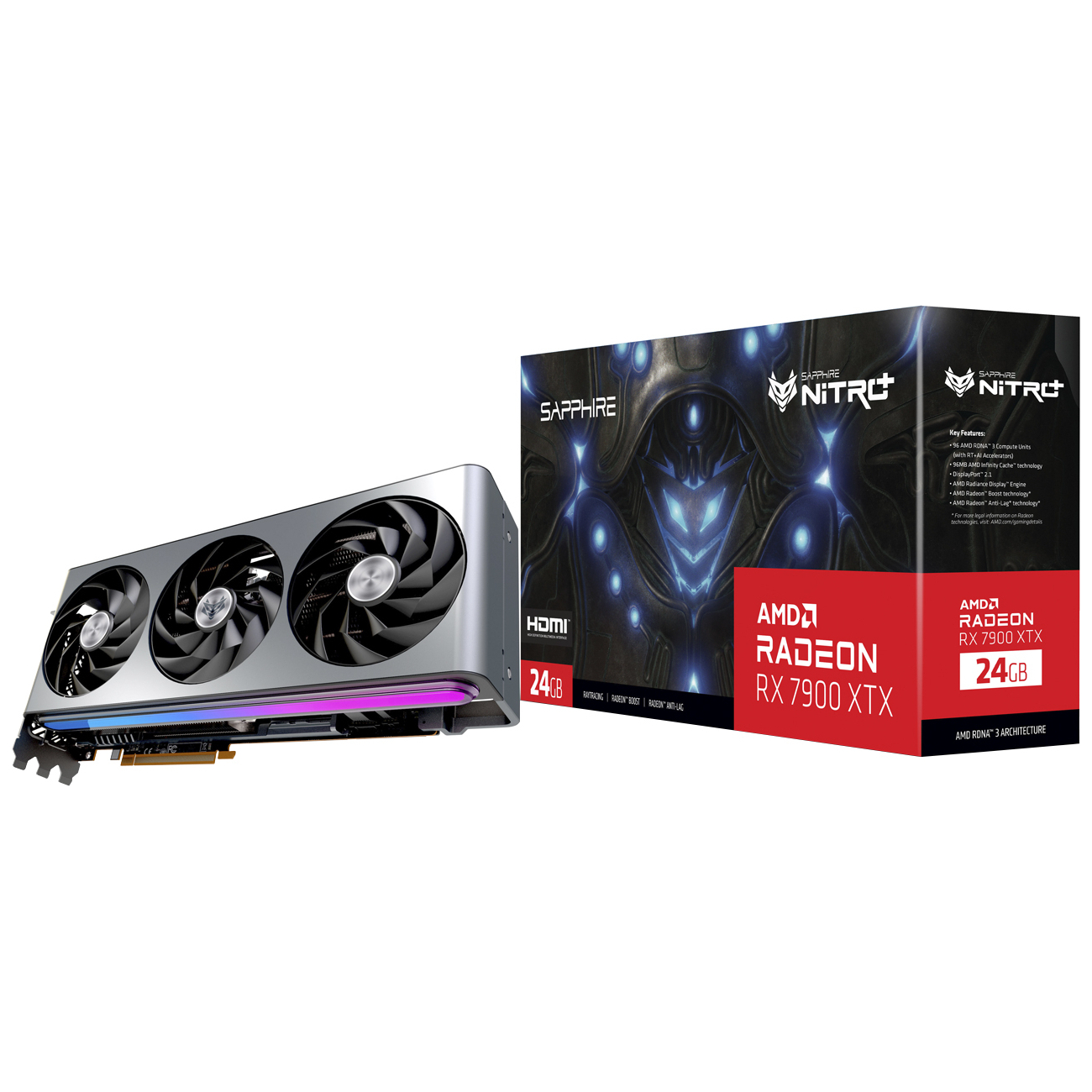 Купить Видеокарта Sapphire RX7900XTX NITRO+VAPOR-X 24GB (11322-01-40G) в  каталоге интернет магазина М.Видео по выгодной цене с доставкой, отзывы,  фотографии - Москва