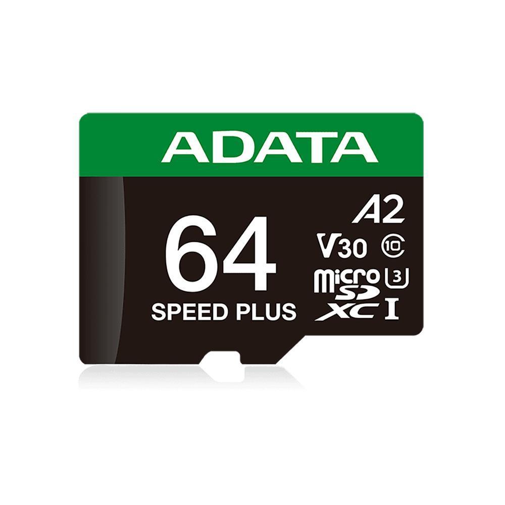 Изображение товара Карта памяти ADATA microSDXC 64GB ADATA Speed Plus UHS-I U3/V30/A2, up to 180/160 MB/s, Durable (Water-/Shock-/X-Ray-Proof) Изображение товара Карта памяти ADATA microSDXC 64GB ADATA Speed Plus UHS-I U3/V30/A2, up to 180/160 MB/s, Durable (Water-/Shock-/X-Ray-Proof)