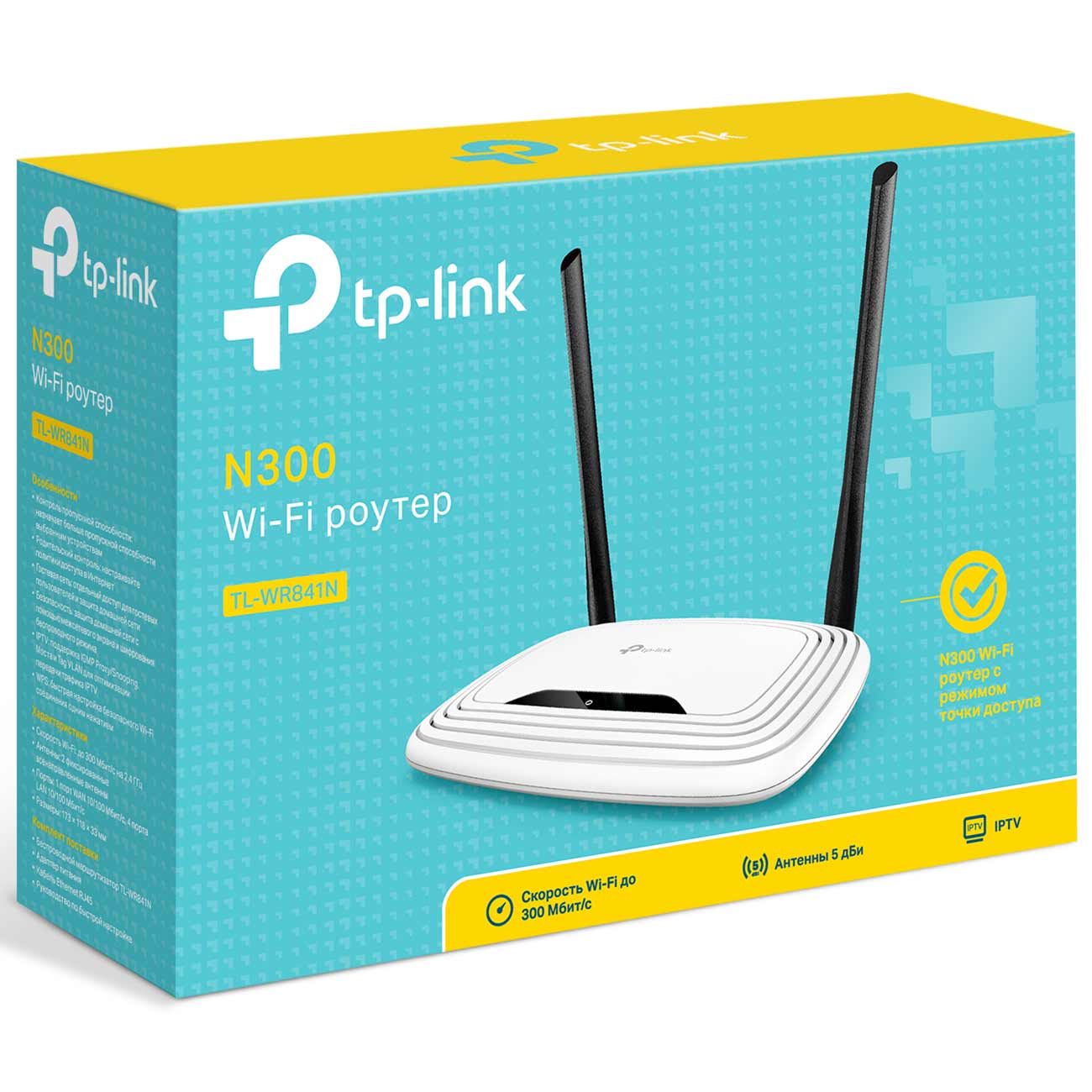 Купить Wi-Fi роутер TP-Link 300Mbps (TL-WR841N) в каталоге интернет  магазина М.Видео по выгодной цене с доставкой, отзывы, фотографии - Москва