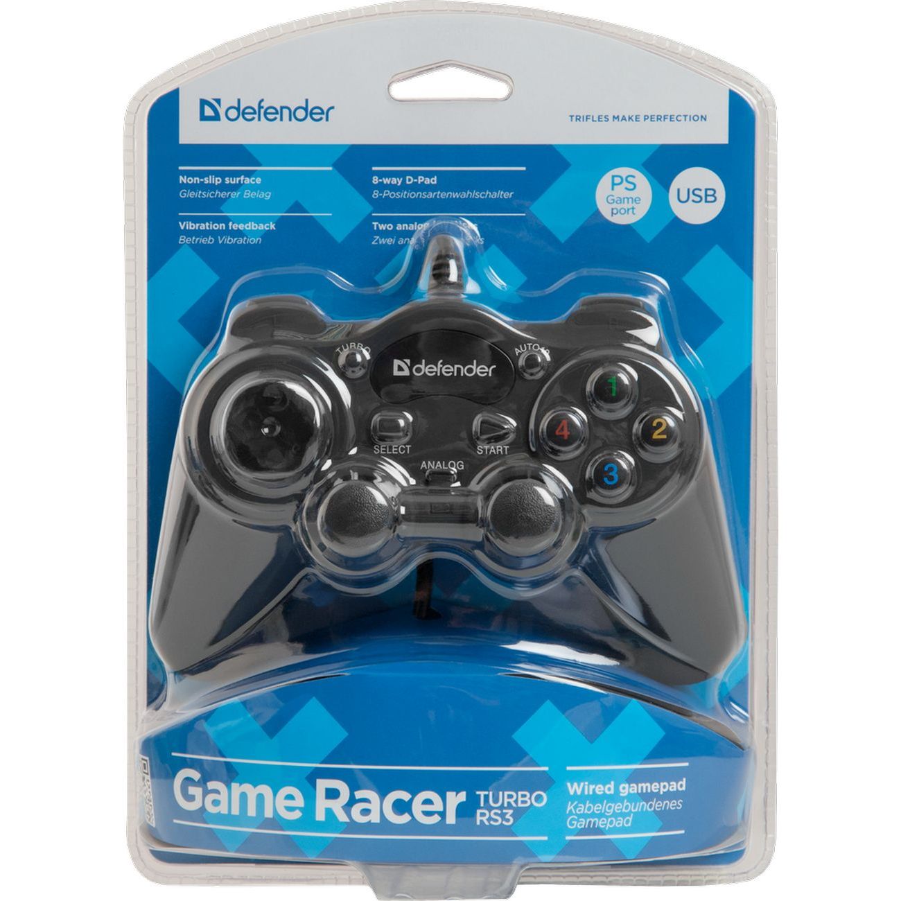 Купить Геймпад Defender Game Racer TurboRS3 (64251) в каталоге интернет  магазина М.Видео по выгодной цене с доставкой, отзывы, фотографии - Москва