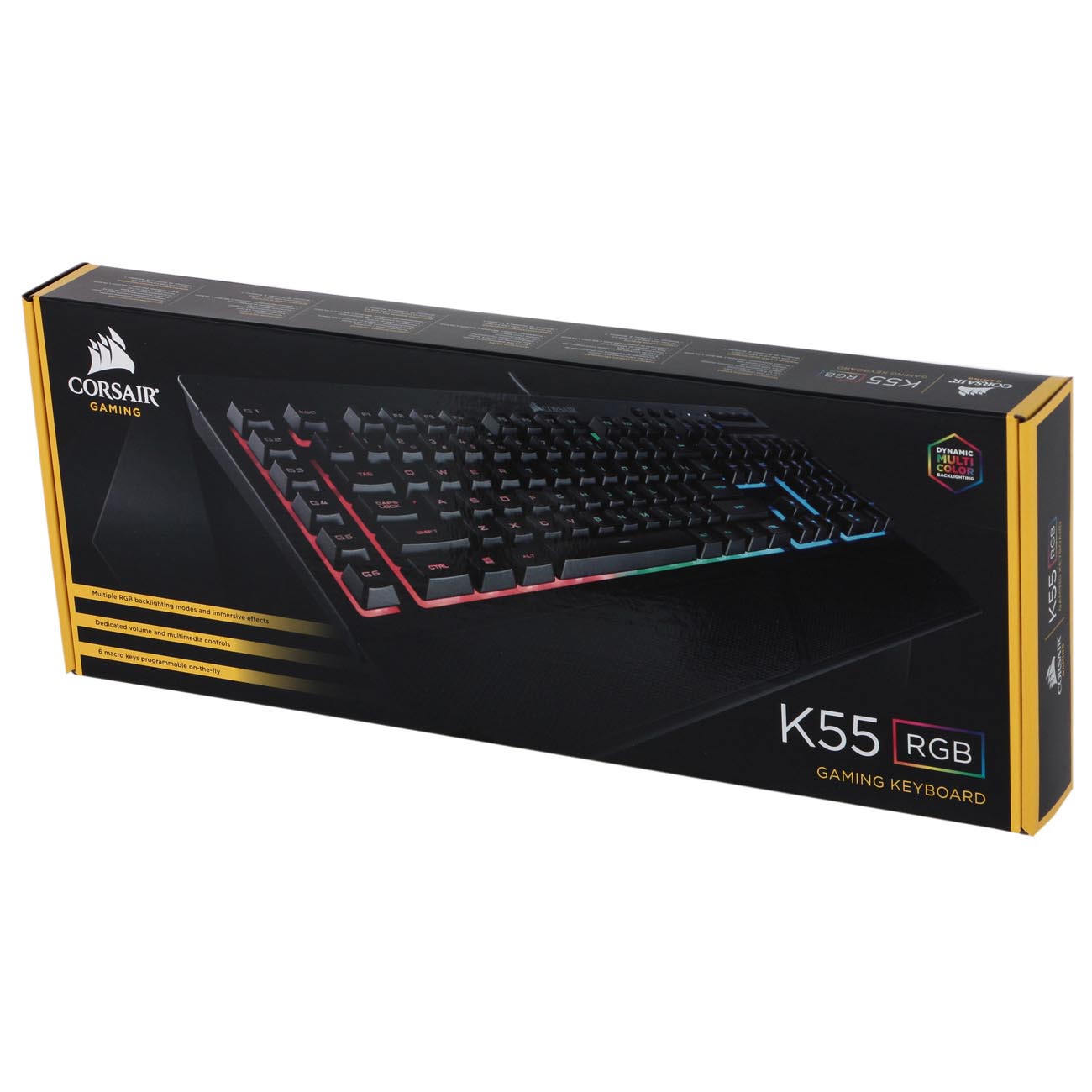 Купить Игровая клавиатура Corsair Gaming K55 RGB (CH-9206015-RU) в каталоге  интернет магазина М.Видео по выгодной цене с доставкой, отзывы, фотографии  - Москва