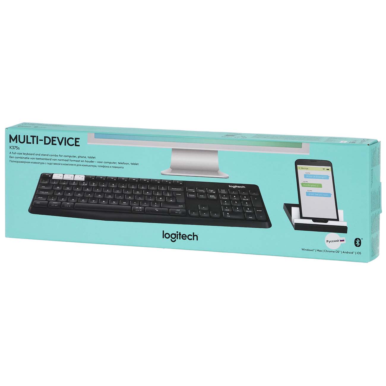 Купить Клавиатура беспроводная Logitech K375s (920-008184) в каталоге  интернет магазина М.Видео по выгодной цене с доставкой, отзывы, фотографии  - Москва