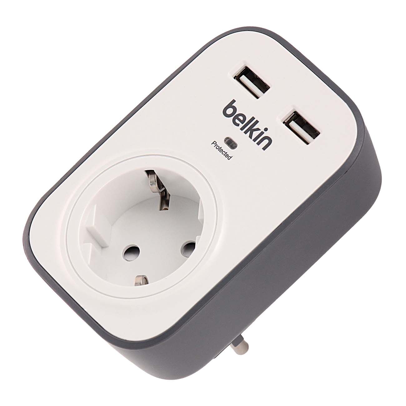 Купить Сетевой фильтр Belkin 1 розетка/2xUSB, макс 306Дж (BSV103vf) в  каталоге интернет магазина М.Видео по выгодной цене с доставкой, отзывы,  фотографии - Москва