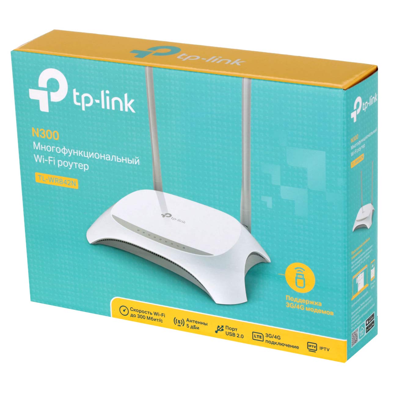 Wi-Fi роутер TP-Link N300 3G/4G (TL-WR842N v5.0)