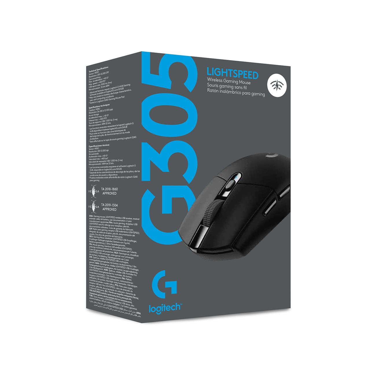 Купить Игровая мышь Logitech G305 Lightspeed Black (910-005282) в каталоге  интернет магазина М.Видео по выгодной цене с доставкой, отзывы, фотографии  - Москва