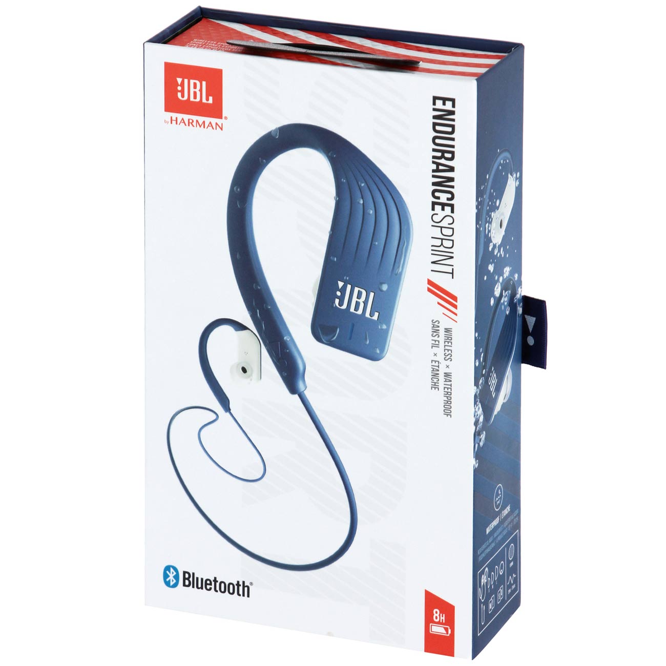 Купить Спортивные наушники Bluetooth JBL Endurance Sprint Blue  (JBLENDURSPRINTBLU) в каталоге интернет магазина М.Видео по выгодной цене с  доставкой, отзывы, фотографии - Москва